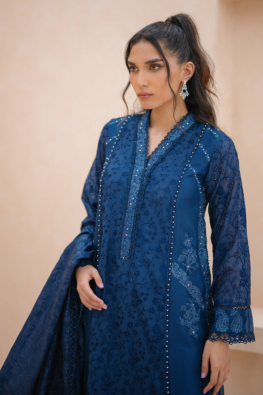Sapphire Whispers Shirt and Dupatta
