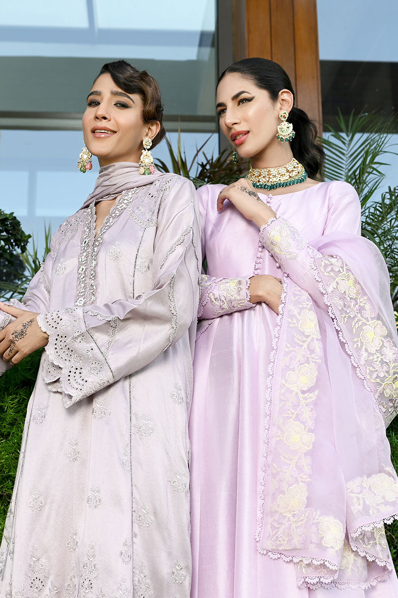 Lilac Marble Shirt and Dupatta