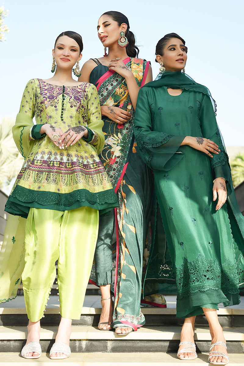 Deep Lake Shirt and Dupatta