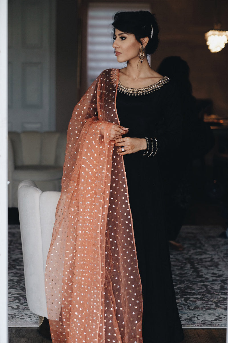 Dead Rose Kalidaar and Dupatta With Pants