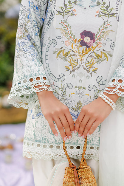 Crema Shirt And Dupatta