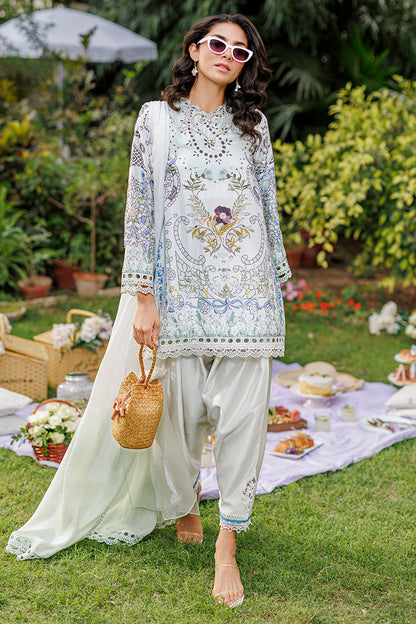 Crema Shirt And Dupatta
