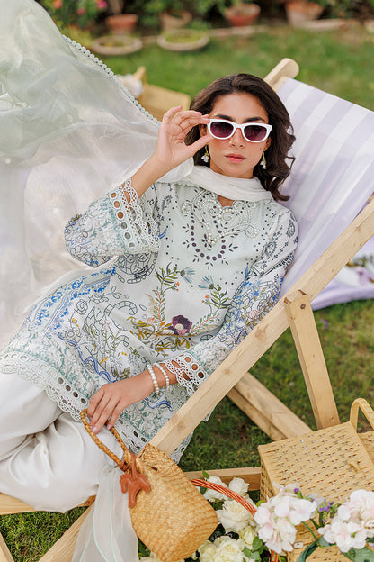 Crema Shirt And Dupatta
