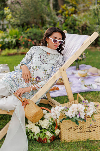 Crema Shirt And Dupatta
