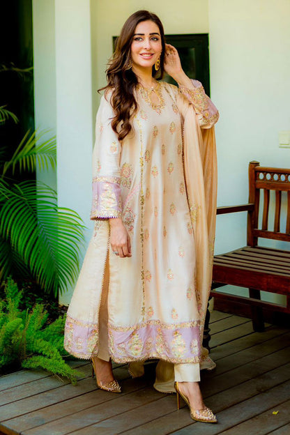 Block Print Fusion Shirt and Dupatta