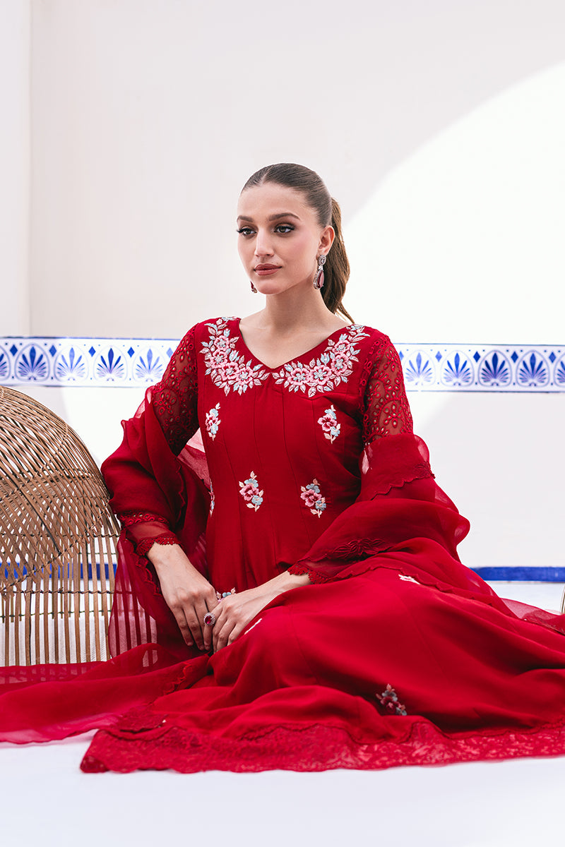Rouge Kalidaar and Dupatta