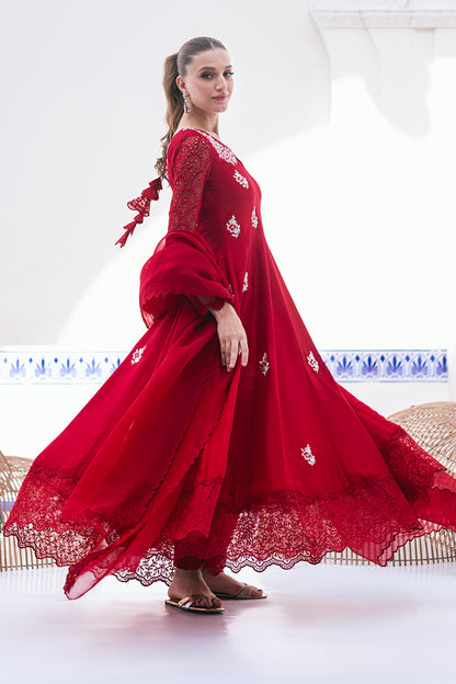 Rouge Kalidaar and Dupatta
