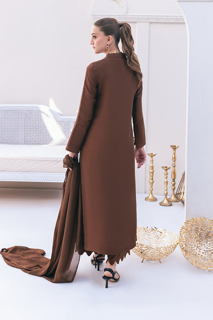 Sepia Shirt and Dupatta