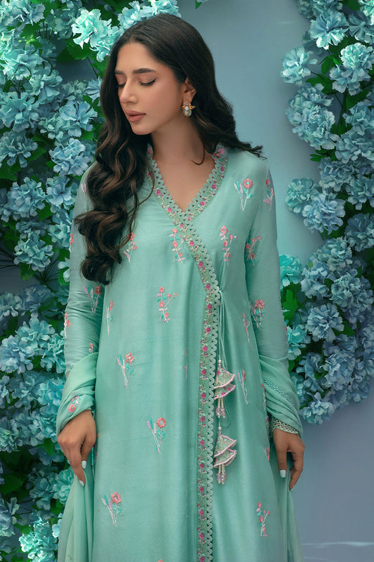 Seaside Blossom Angarkha and Dupatta
