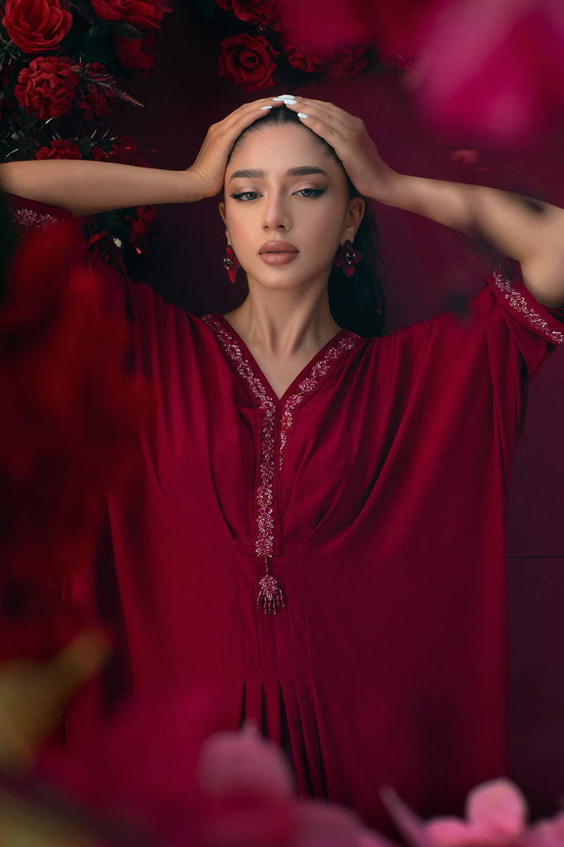 Silken Foliage Kaftaan