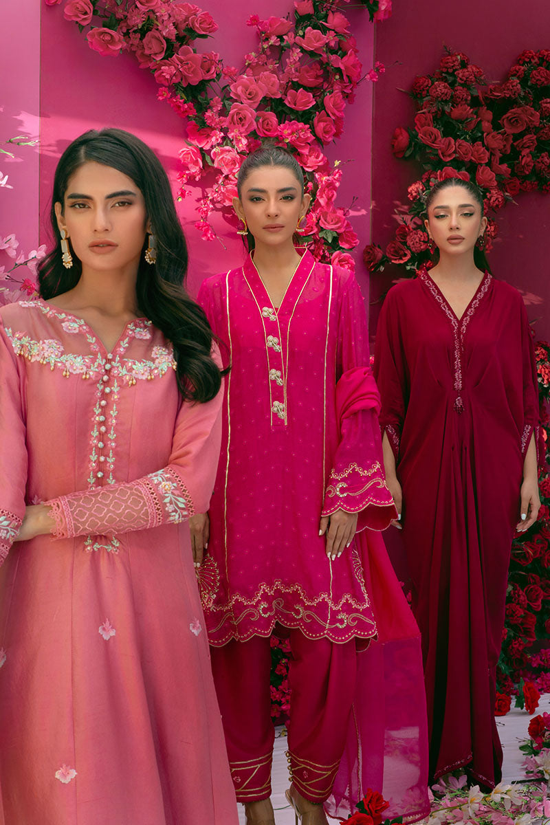 Fuchsia Fantasy Shirt and Dupatta