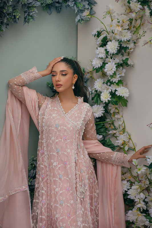 Pink Aura Kalidaar and Dupatta