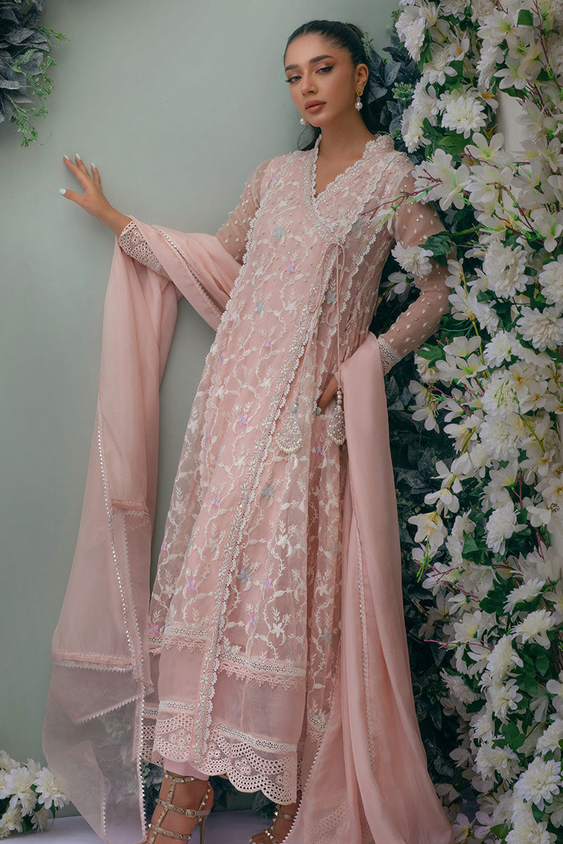 Pink Aura Kalidaar and Dupatta