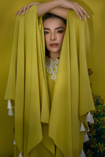 Lush Lime Shirt and Dupatta