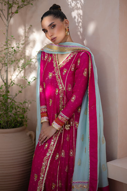 Serene Mosaic Angarkha and Pants With Dupatta