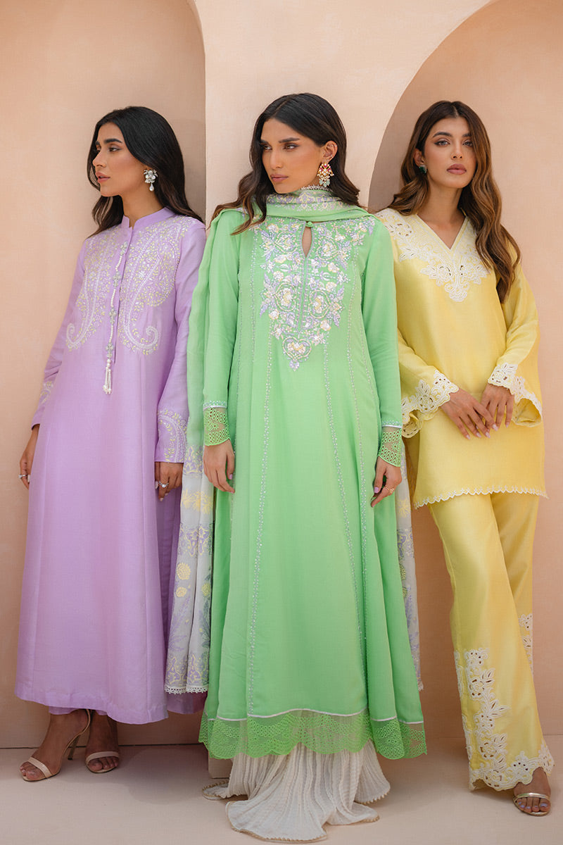 Verde Kalidaar and Dupatta