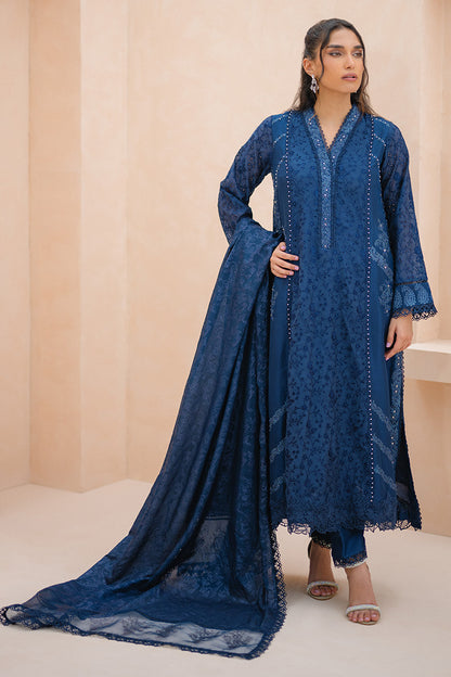 Sapphire Whispers Shirt and Dupatta
