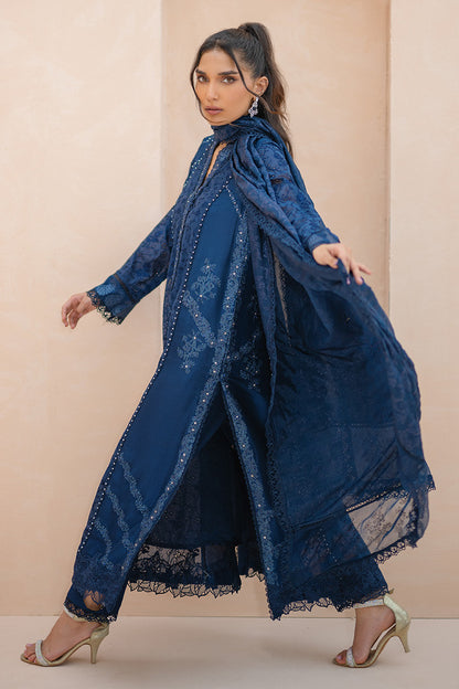 Sapphire Whispers Shirt and Dupatta