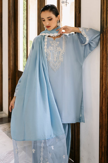 Delphinium Shirt and Dupatta