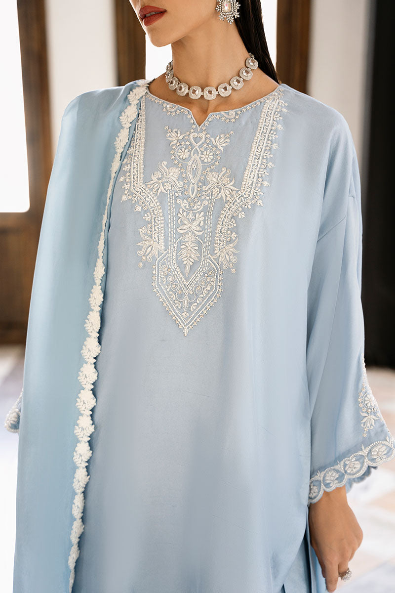 Delphinium Shirt and Dupatta