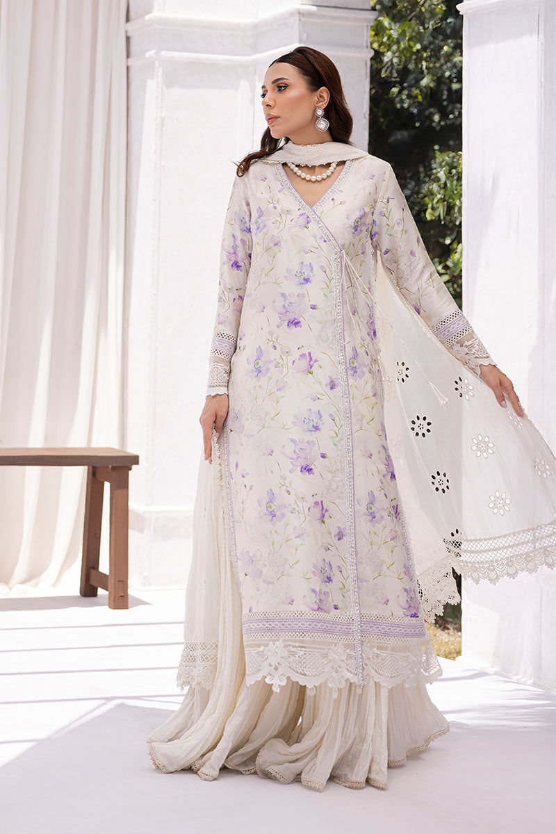 Lila Shirt And Dupatta