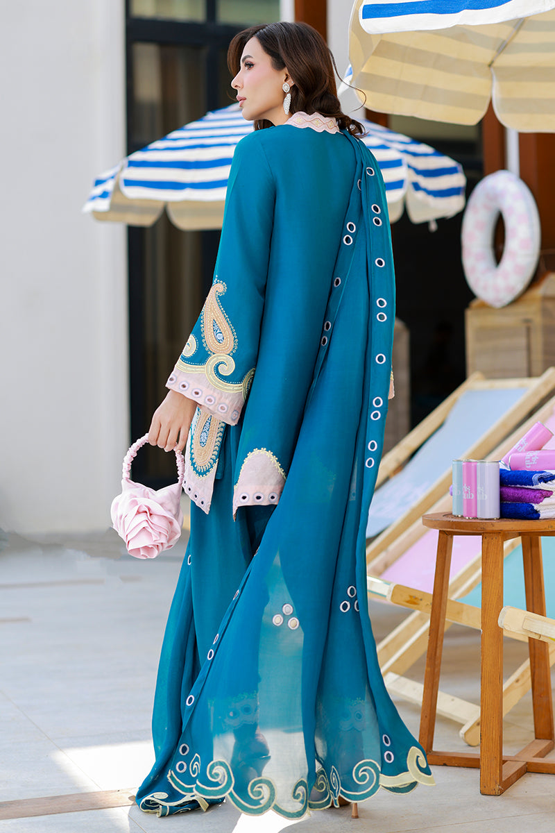 Mavi Shirt and Dupatta