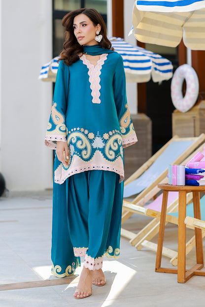 Mavi Shirt and Dupatta