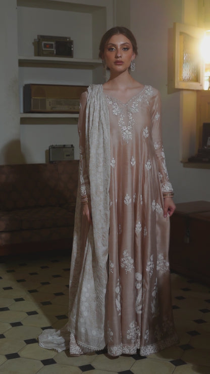 Hanam Kalidaar and Dupatta With Pants