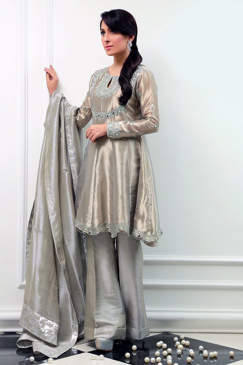 Agaste grey Shirt and Dupatta With Pants
