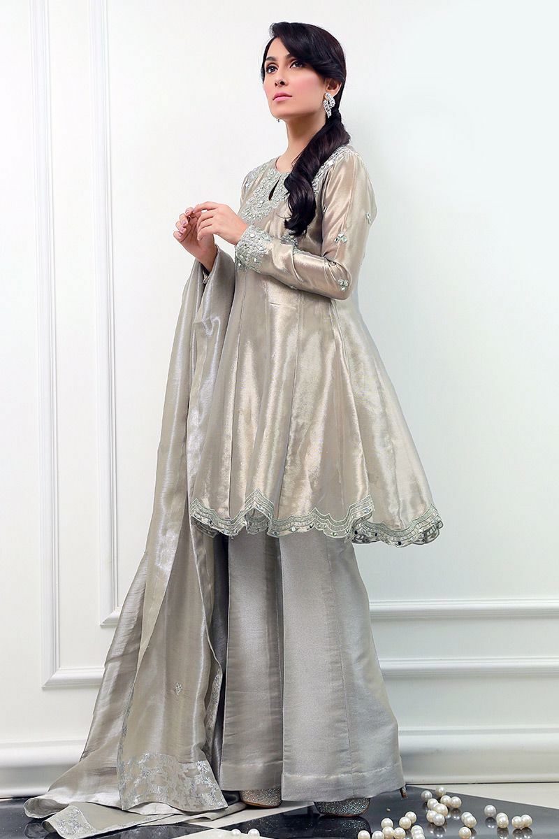 Agaste grey Shirt and Dupatta With Pants