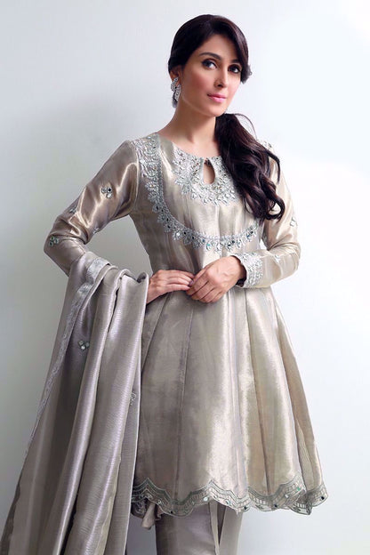Agaste grey Shirt and Dupatta With Pants
