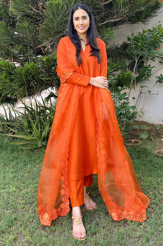 Rose Fantasia Shirt and Dupatta