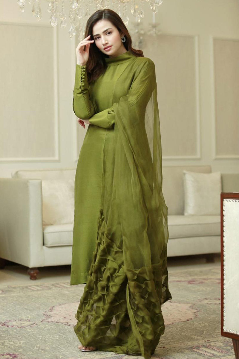 Floral Blouson Shirt and Dupatta
