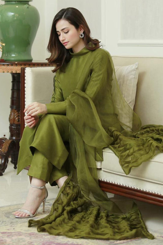 Floral Blouson Shirt and Dupatta