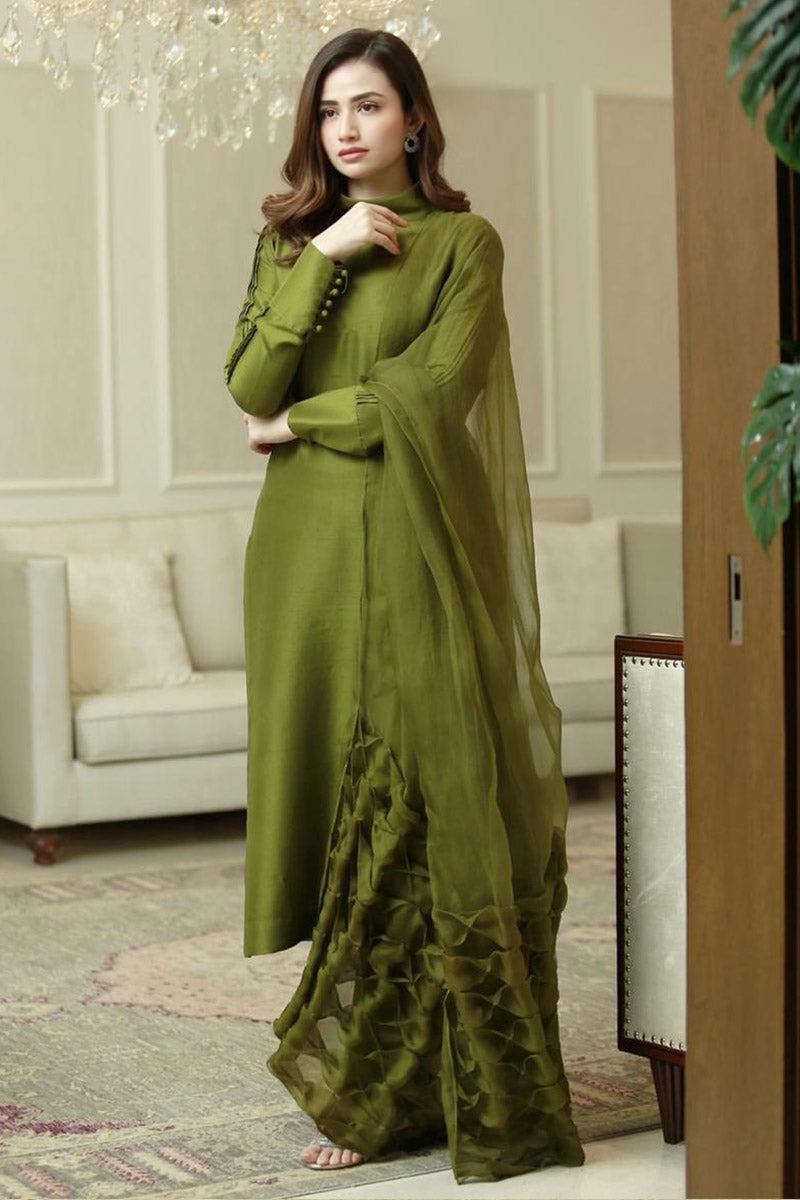 Floral Blouson Shirt and Dupatta