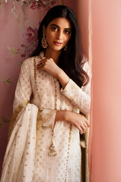 Orchid Shirt and Dupatta With Pants