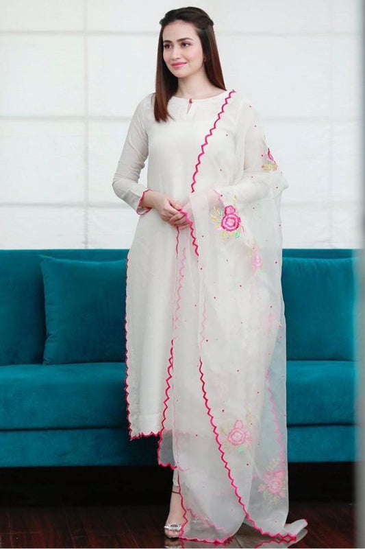 White Glory Shirt and Dupatta