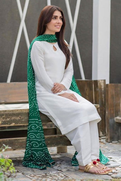 Flame Shirt and Dupatta