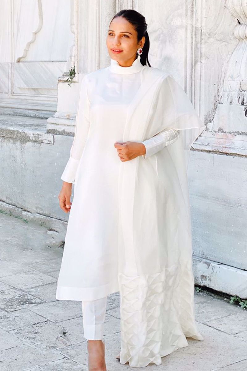 Crystal Moonstone Shirt and Dupatta