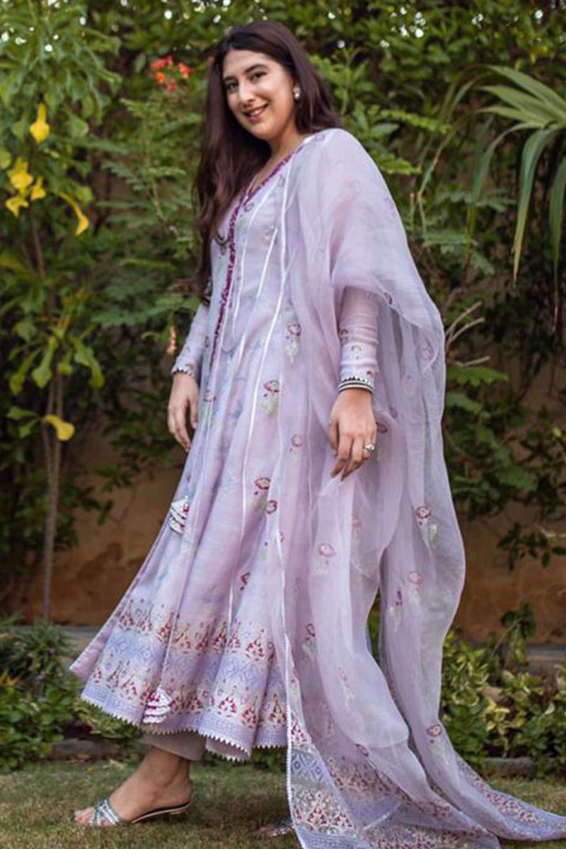 Gul Angarkha and Dupatta With Pants