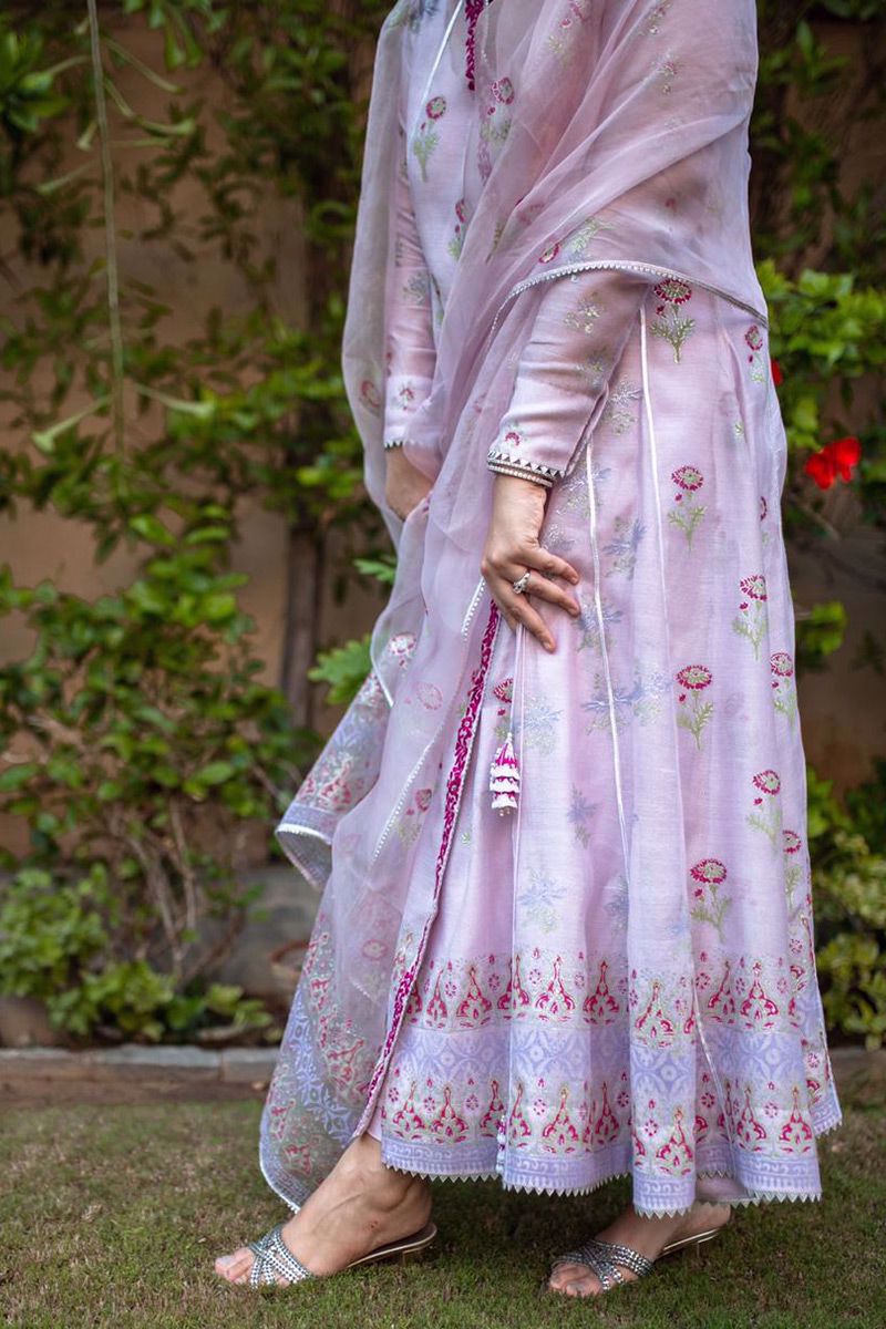 Gul Angarkha and Dupatta With Pants
