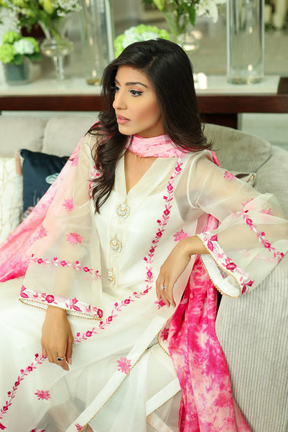 Pearl Essence Shirt and Dupatta With Pants