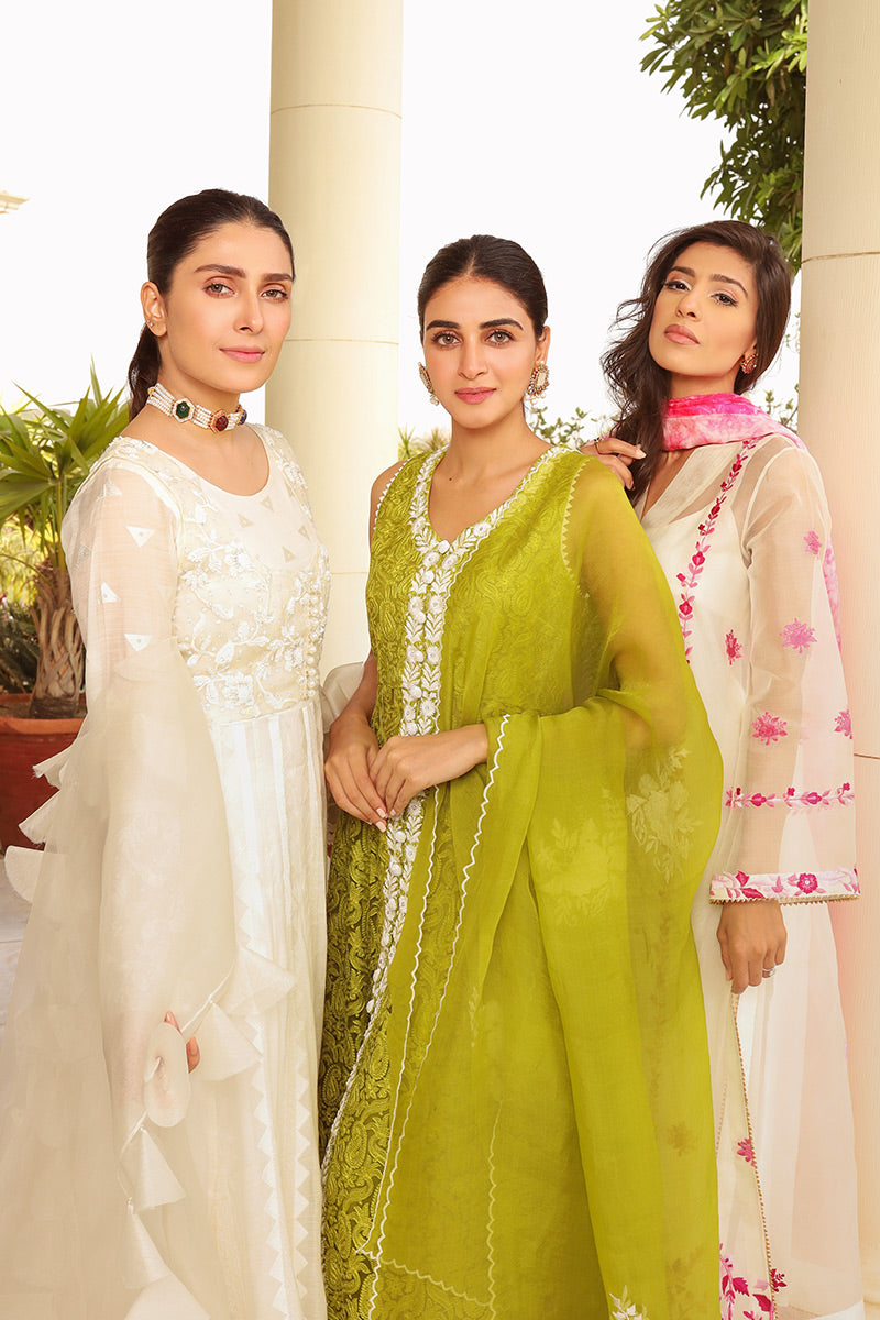 Pearl Essence Shirt and Dupatta With Pants
