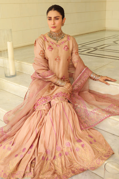 Taupe Shirt and Dupatta With Pants