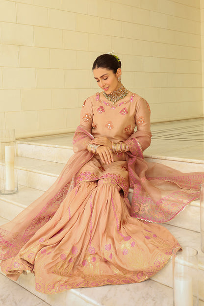 Taupe Shirt and Dupatta With Pants