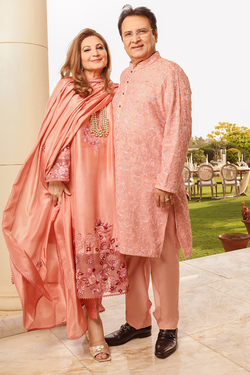 Moire Shirt and Dupatta
