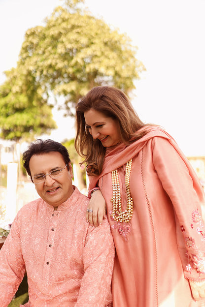 Moire Shirt and Dupatta