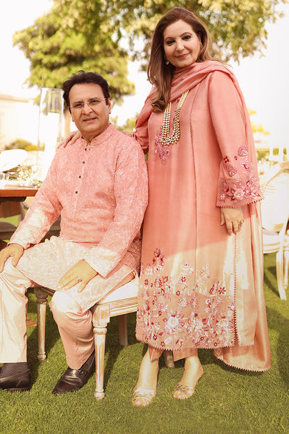 Moire Shirt and Dupatta