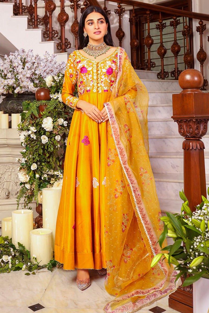 Delina Kalidaar and Dupatta With Pants