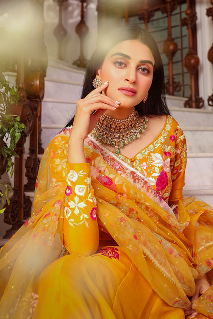 Delina Kalidaar and Dupatta With Pants